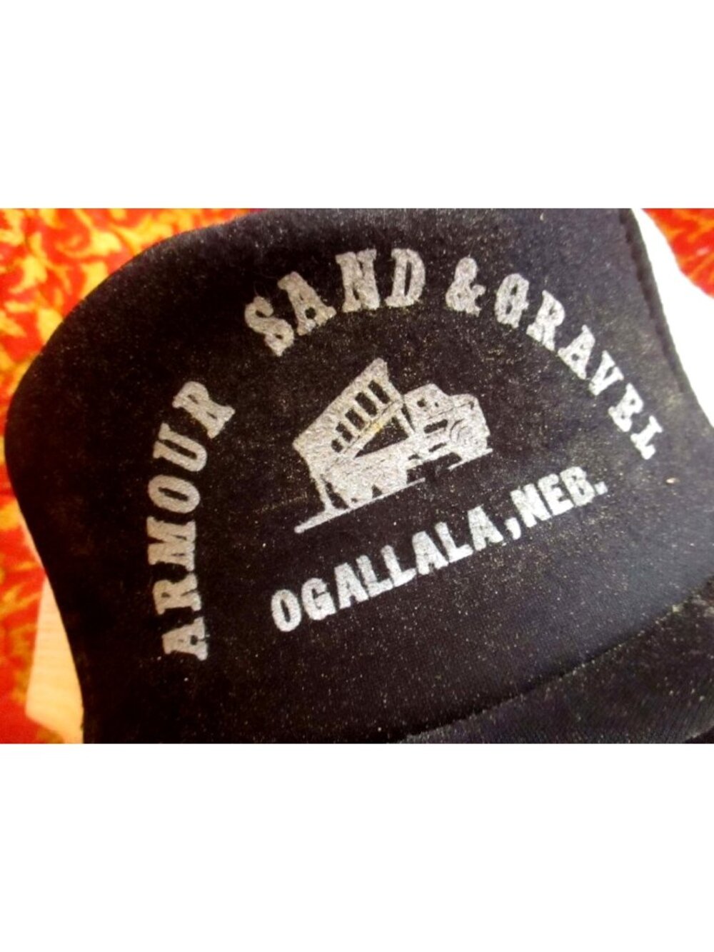 Vintage Armour Sand & Gravel Ogallala NEB Trucker Hat Mesh Snapback Cap M